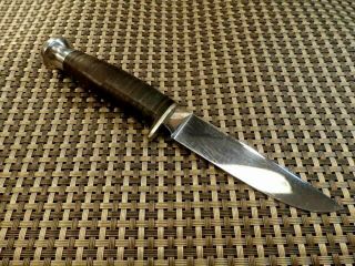 1940 - 1965 Rare CASE USA VINTAGE HUNTING SKINNING KNIFE & CASE XX SHEATH 7