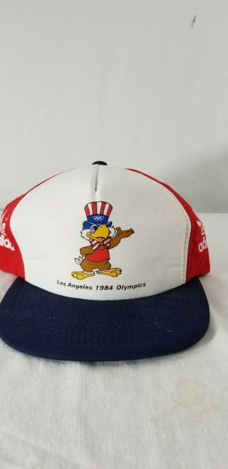 Youth 1984 Adidas Team Usa Olympics Sam The Eagle 80s 1980s Vintage Vtg Rare Hat