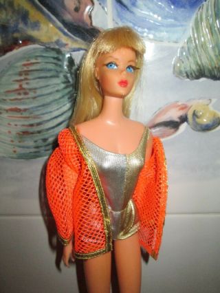 1969 Mod Blonde Dramatic Living Barbie 1116 2 Pc.  Outfit Gorgeous Doll
