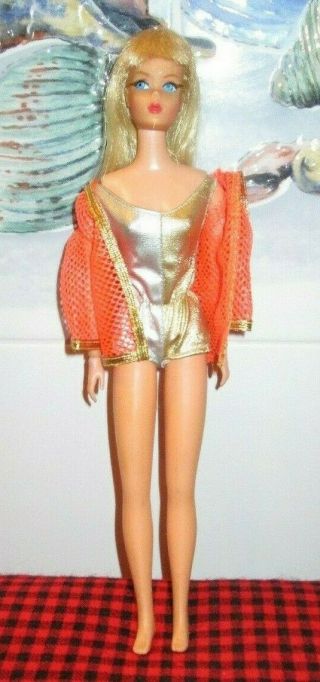 1969 MOD BLONDE DRAMATIC LIVING BARBIE 1116 2 PC.  OUTFIT GORGEOUS DOLL 5