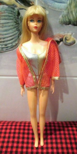 1969 MOD BLONDE DRAMATIC LIVING BARBIE 1116 2 PC.  OUTFIT GORGEOUS DOLL 7