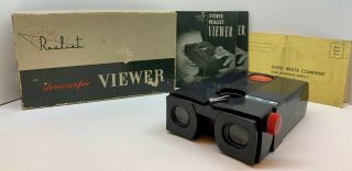 Vintage 1950’s Stereo Realist St - 61 Black Bakelite - Stereoscopic Viewer Htf