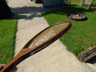 Vtg DW Granberry York Tennis Racket Late 1800 ' s - Early 1900 ' s Antique Wood 11