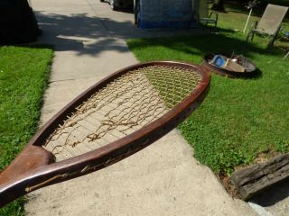 Vtg DW Granberry York Tennis Racket Late 1800 ' s - Early 1900 ' s Antique Wood 12