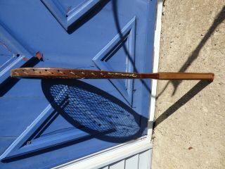 Vtg DW Granberry York Tennis Racket Late 1800 ' s - Early 1900 ' s Antique Wood 5