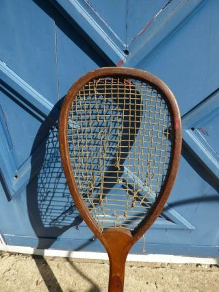 Vtg DW Granberry York Tennis Racket Late 1800 ' s - Early 1900 ' s Antique Wood 7