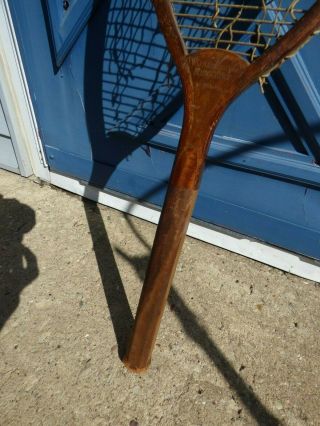 Vtg DW Granberry York Tennis Racket Late 1800 ' s - Early 1900 ' s Antique Wood 9