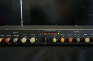 Fostex Model 3070 Vintage Dual Channel Compressor Limiter 1U Rack Module 3