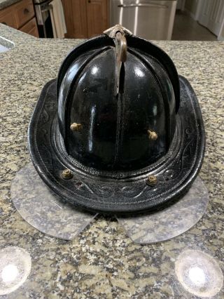 Vintage Cairns Leather Fire Helmet