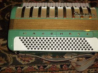 VINTAGE HOHNER MARCHESA ACCORDIAN SQUEEZE BOX MUSIC INSTRUMENT ECO FRIENDLY 6