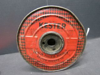 Old Vintage 4 Lbs. ,  Kester Solder 40/60 Rosin Filled Solder Flat 50