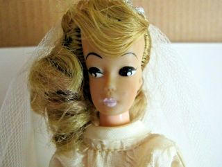 Vintage Unique Barbie Clone Premier Doll with Ivory Brocade Wedding Gown Dress 2