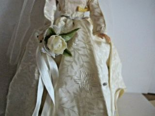 Vintage Unique Barbie Clone Premier Doll with Ivory Brocade Wedding Gown Dress 4