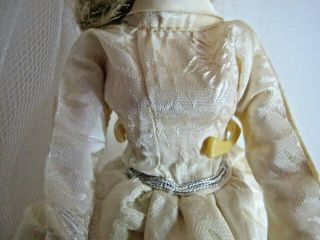 Vintage Unique Barbie Clone Premier Doll with Ivory Brocade Wedding Gown Dress 7