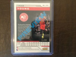 2018 - 19 Panini Chronicles OBSIDIAN TRAE YOUNG GOLD RC 5/10 Rare SSP 2
