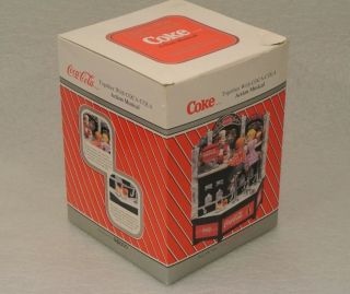 Vtg 1995 NOS Enesco Coca Cola Soda Jerk Fountain Action,  Lights Music Box Coke 2