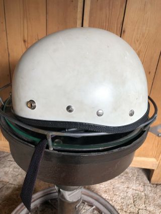Vintage Buco White Shorty Half Helmet Chopper Bobber Old Skool 3