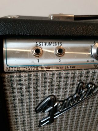 Vintage 1973 Fender Musicmaster CFA 7010 bass guitar tube amp,  great 2