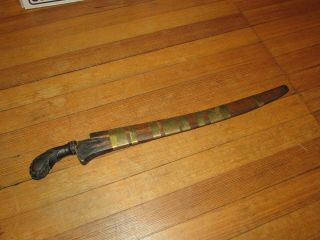 Antique Indonesian Sword Dagger Knife Kris ? Tribal C.  Philippines ?