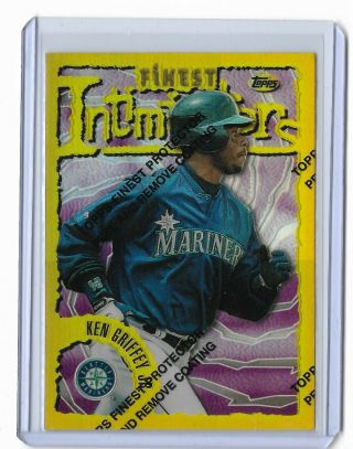 Ken Griffey Jr 1996 Finest 135 Rare Gold Refractor W/coating Owner