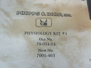 Vintage PHIPPS & BIRD Physiology Kit 3 KYMOGRAPH w/ Paper - 5