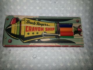 Vintage American Pencil Co.  - Buck Rogers Crayon Ship - Complete/original