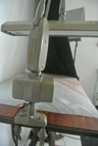 Vintage Dazor Floating Industrial Drafting Desk Task Table Lamp SteamPunk ' A ' 7