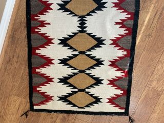 Vintage Navajo Rug—30” X 56”—Vibrant Colors 6