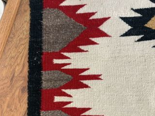 Vintage Navajo Rug—30” X 56”—Vibrant Colors 8