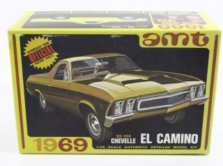 1969 Chevell El Camino Ss 396 Vintage Amt 1:25 Y914 200 Model Kit