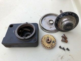 Antique Cary Safe Combination Dial Mechanism Parts