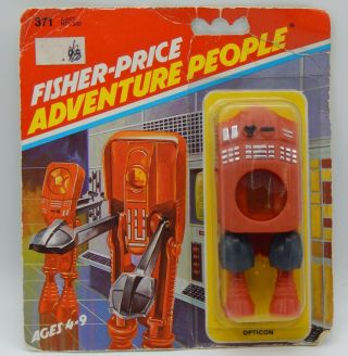 1979 Vintage Fisher Price Adventure People Opticon Robot Action Figure Moc Space