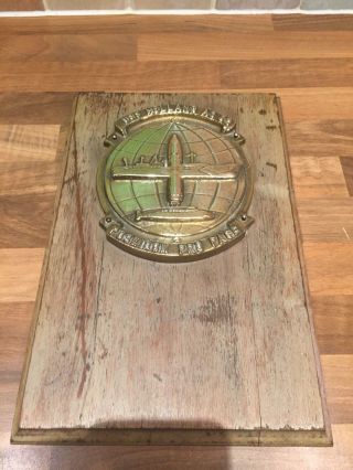 Rare Vintage Bronze Ships Plaque “uss Holland As 32 " Maritime Navy Boat