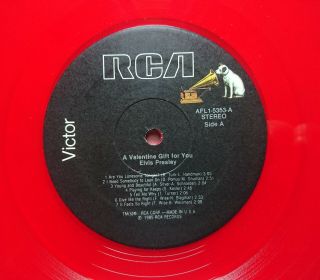 Elvis Presley - A Valentine Gift For You Afl1 - 5353 (black Label,  Usa) Mega Rare