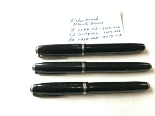 Vintage Esterbrook Fountain Pens Esterbrook Black Series Models J,  Lj,  Sj