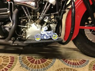 VINTAGE PORCELAIN GOODYEAR MOTORCYCLE TIRES DOOR PUSH Harley Indian Triumph 5