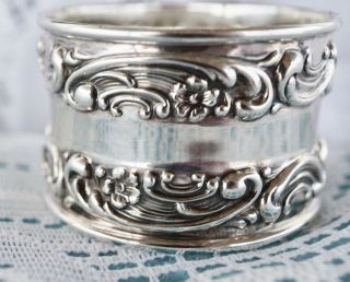 Sterling Silver By Gorham,  Buttercup Pattern,  Napkin Ring