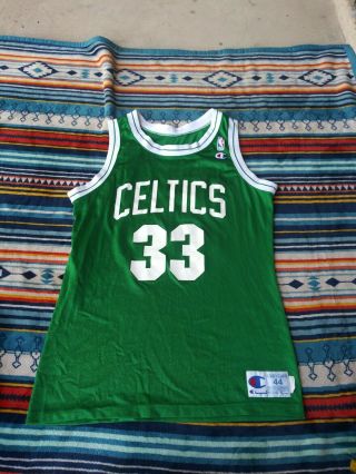 Vintage Champion Boston Celtics Larry Bird 33 Basketball Jersey Usa Made 44