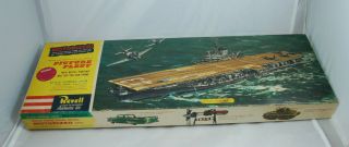 Vintage Revell Authentic Kit U.  S.  S Coral Sea - Motorized - H - 399:398 1960