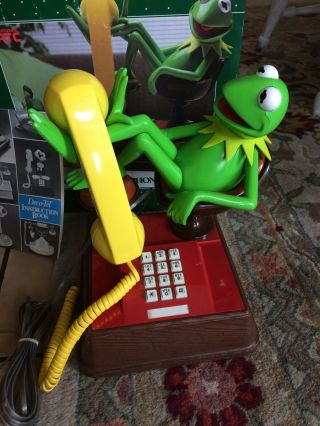 Comdial ATC Vintage 1983 Kermit The Frog Phone w/ Box,  Instructions Telephone 2
