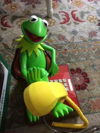 Comdial ATC Vintage 1983 Kermit The Frog Phone w/ Box,  Instructions Telephone 3
