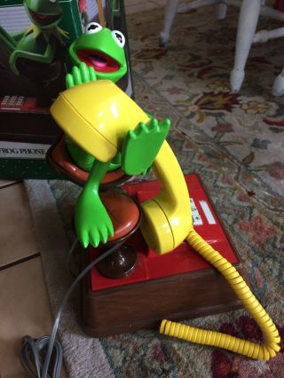 Comdial ATC Vintage 1983 Kermit The Frog Phone w/ Box,  Instructions Telephone 7