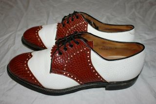 Rare Vintage Ben Hogan Wingtip Golf Shoes By Stone - Tarlow Men 