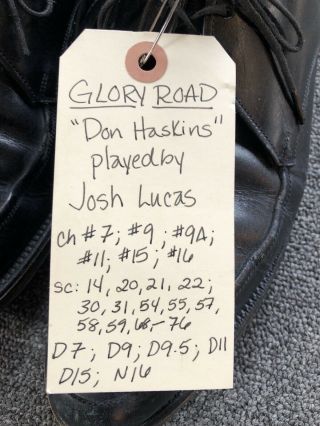 Josh Lucas’s Screen Worn Vintage Shoes from the film “Glory Road” Size 10 3