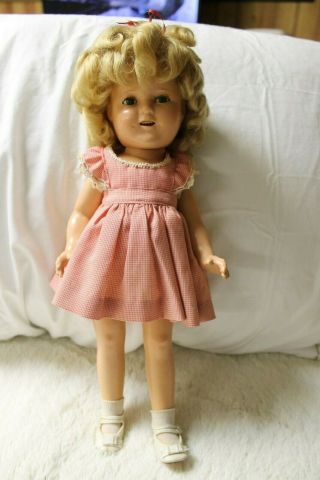 Vintage Ideal Composition Shirley Temple Doll,  16 " With Carry Case