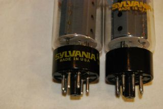 Strong Vintage 1970s Sylvania EL34 / 6CA7 Tubes 2