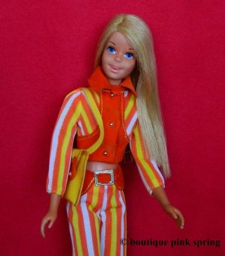 Vintage Mod Malibu Francie Barbie Doll W/ The Slacks Suit Outfit