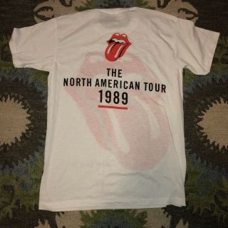 Vintage Orig.  ROLLING STONES 1989 Steel Wheels Tour Concert T - shirt UNWORN 2