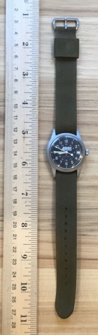 Vintage ARRI HAMILTON watch.  9365 Army green band. 2