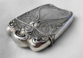Antique E.  P.  Co.  Art Nouveau Sterling Silver Match Safe Vesta Case 17 grams 5